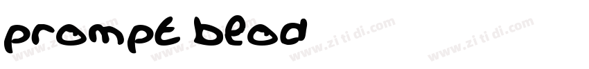 prompt blod字体转换
